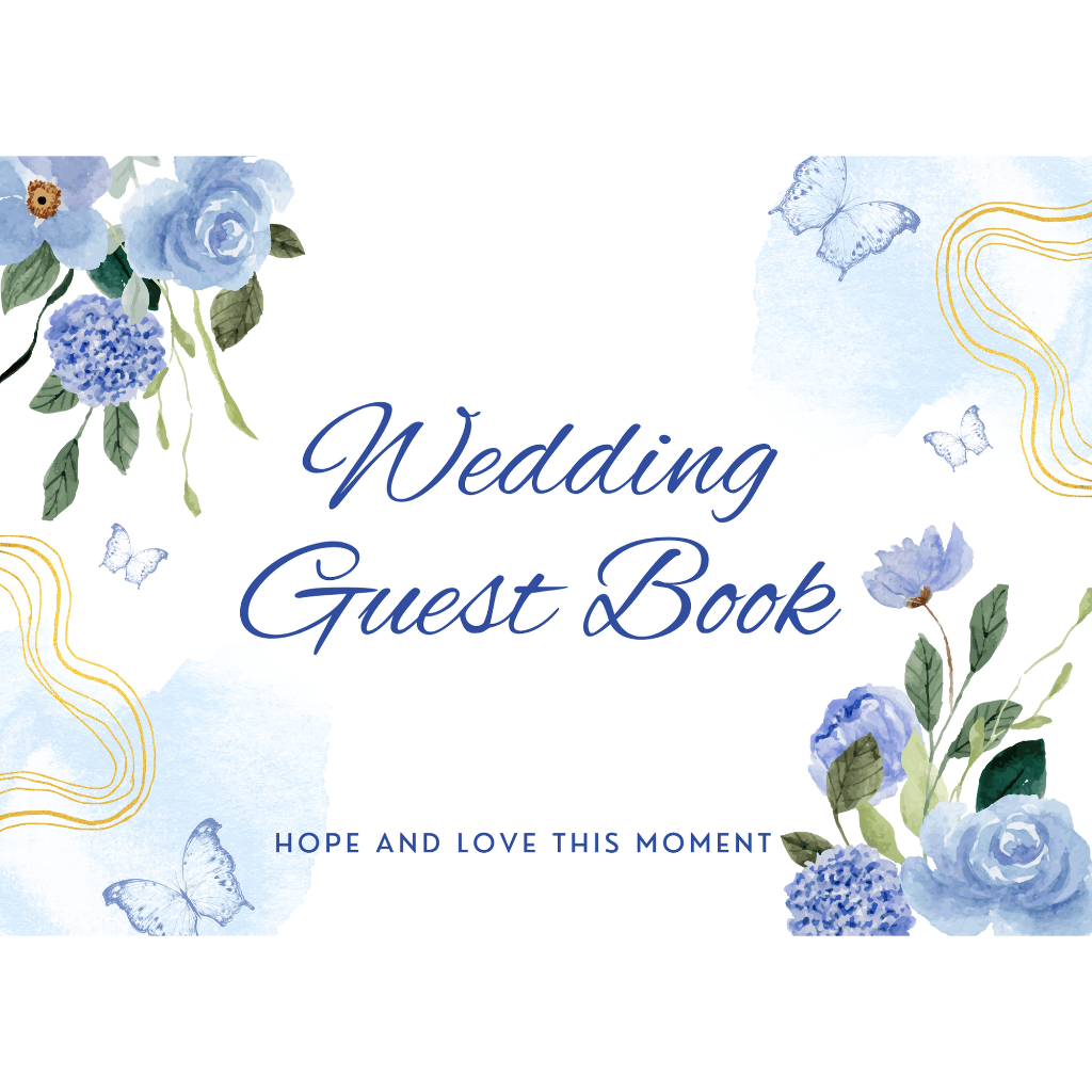 

buku tamu undangan aesthetic/buku tamu pernikahan/buku tamu pesta pernikahan/guest book wedding