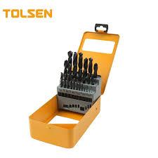 Mata Bor Besi HSS Set 25 Pcs TOLSEN 75082/Mata Bor Besi,Stainles,Baja Set 25 Pcs TOLSEN