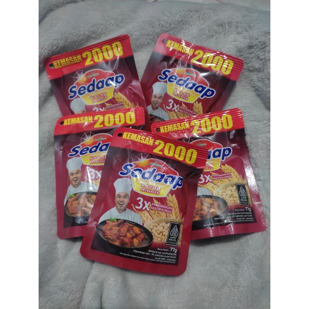 

Get (5 Pcs) / Kecap Manis Sedaap / 77 gram / Kemasan Merah