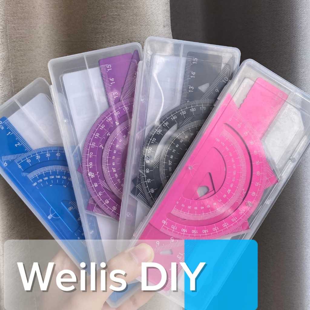 

YOUR WEILIS SET PENGGARIS 1 PACK ISI 4 PCS terbuat dari alumunium anti karat dan patah FREE UKIR NAMA COCOK untuk anak sekolah dan peralatan kantor