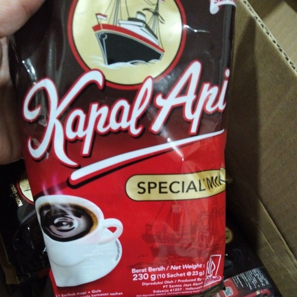 

Kapal Api Spesial Mix Sachet Berat Bersih 230g (10 Sachet @23g)