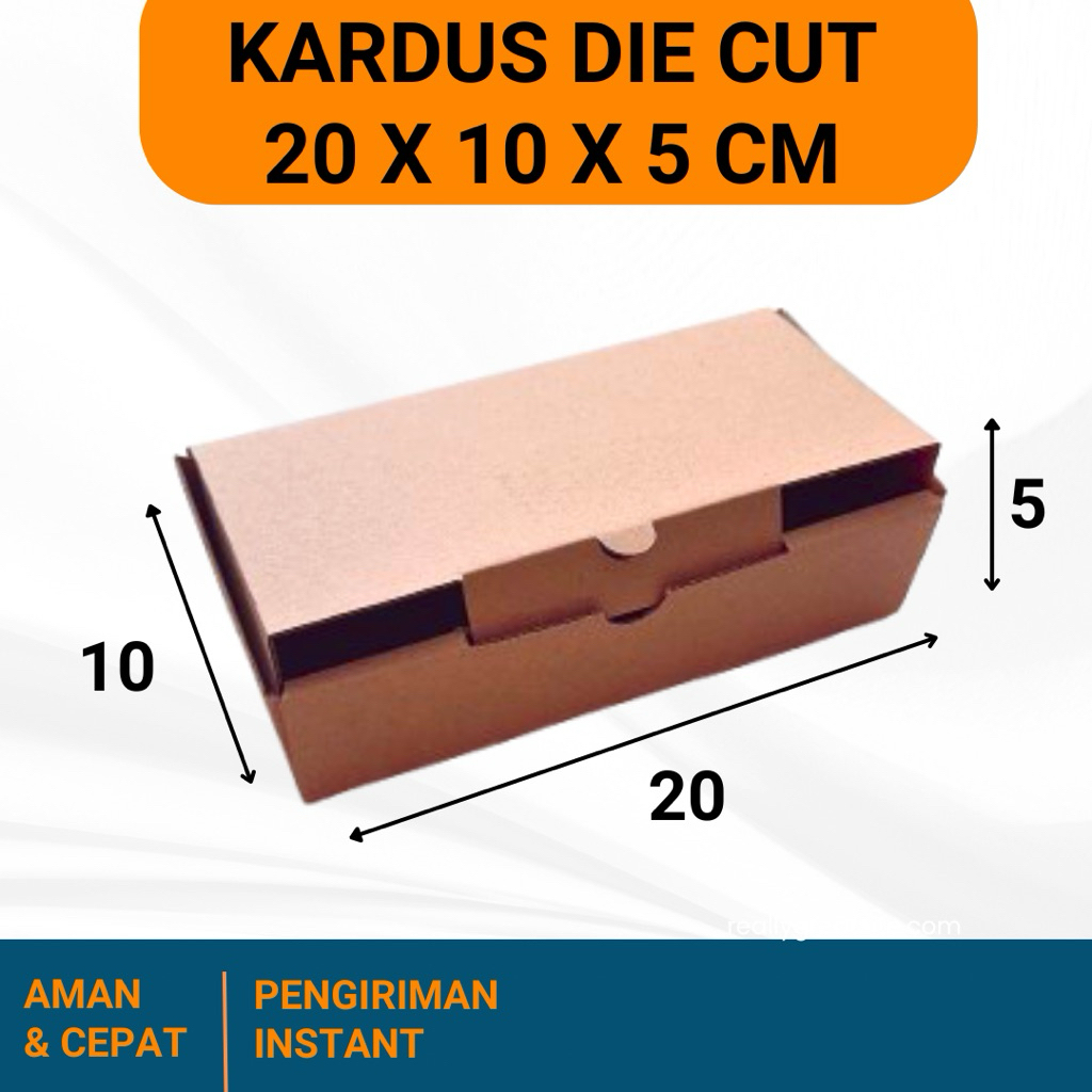 

KARDUS 20x10x5 cm / BOX KARTON CORUGATED DIE CUT E-FLUTE