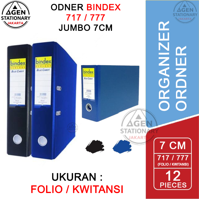 

ODNER BINDEX ECOLOGY ARCH LEVER BLUE CYBER 717 FOLIO 777 KWITANSI ODNER BINDEX FILE ORGANIZER