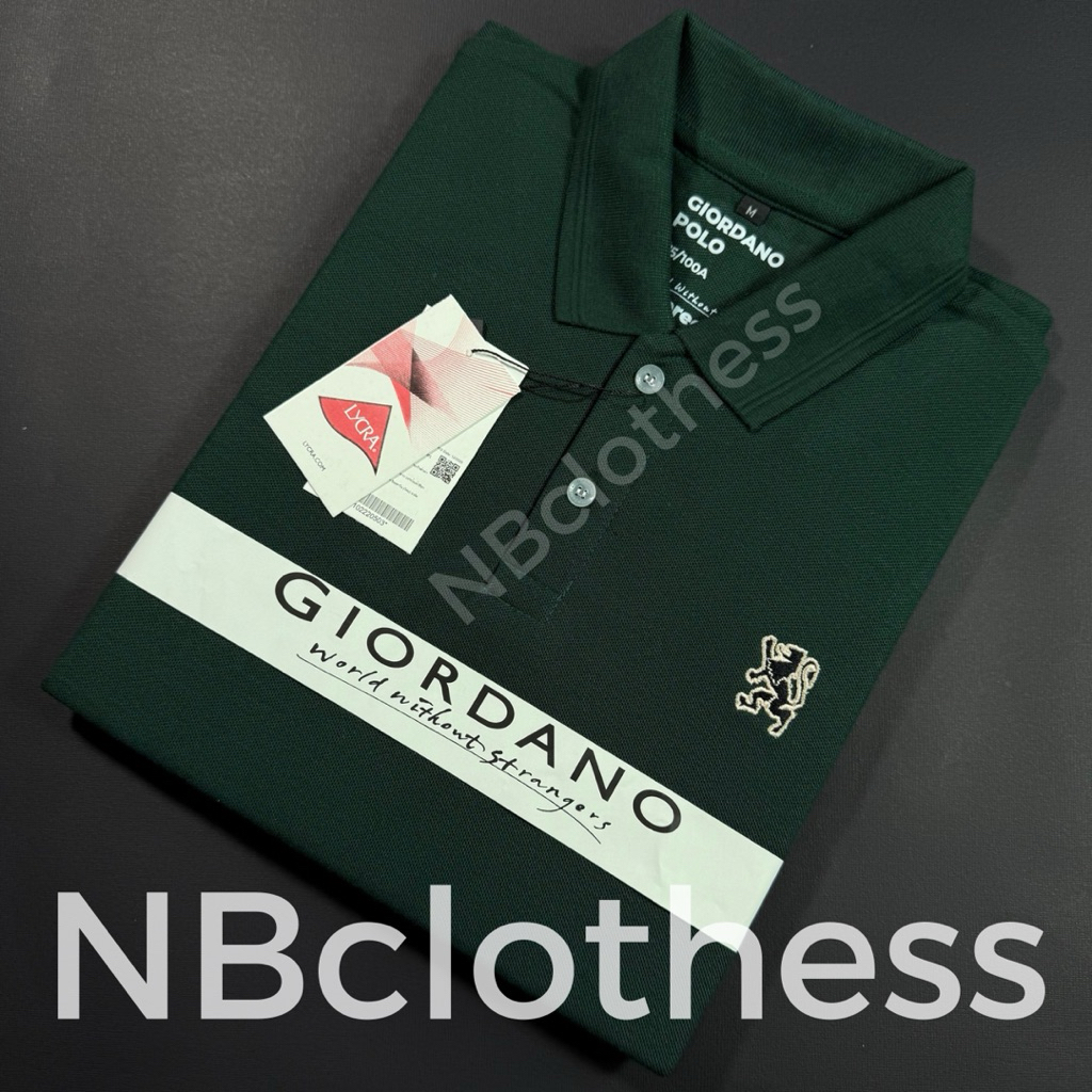 Kaos kerah Pria Kaos Polo Branded Kaos Kaos Kerah Pria Hijau Botol