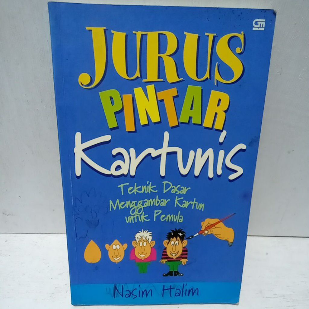 Buku Original JURUS PINTAR KARTUNIS TEKNIK DASAR MENGGAMBAR KARTUN UNTUK PEMULA - NASIM HALIM