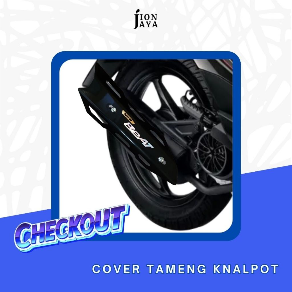 COVER KNALPOT TAMENG BEAT 3D SILVER GRATIS BAUT | TAMENG KNALPOT BEAT 2008-2014 | TAMENG KNALPOT BEA