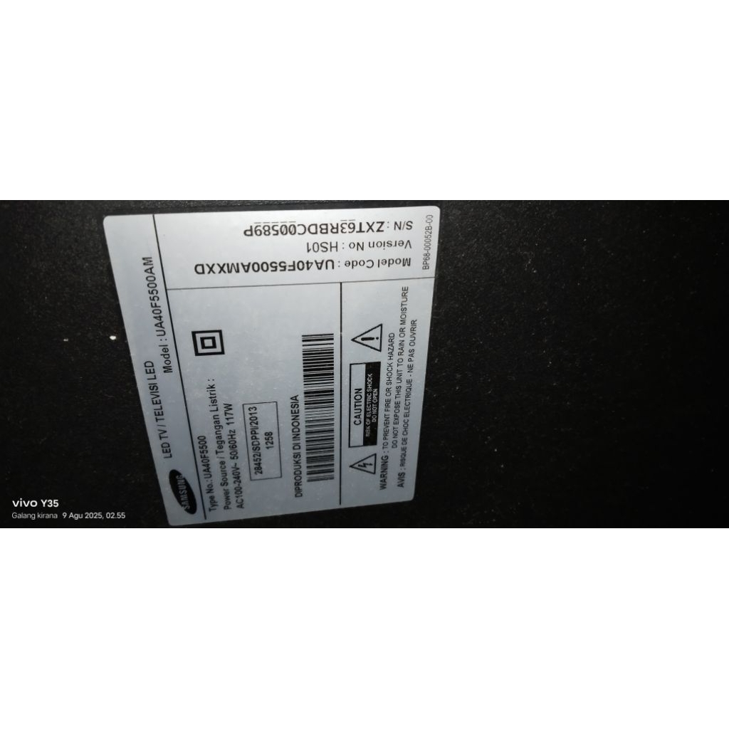 MB Samsung UA40F5500AM