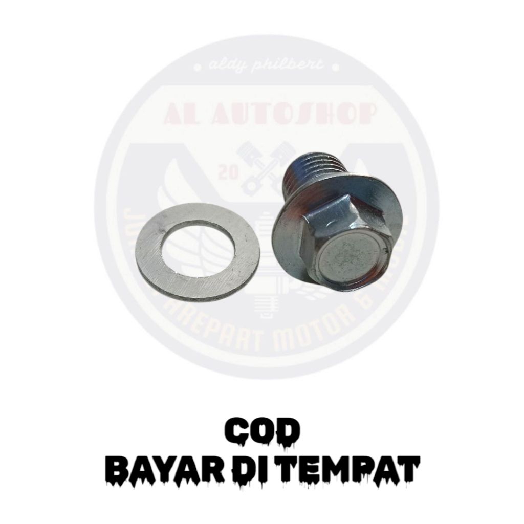 BAUT TAP OLI  BAUT PEMBUANGAN OLI MESIN BAWAH  BEAT / VARIO / SCOOPY / SPACY