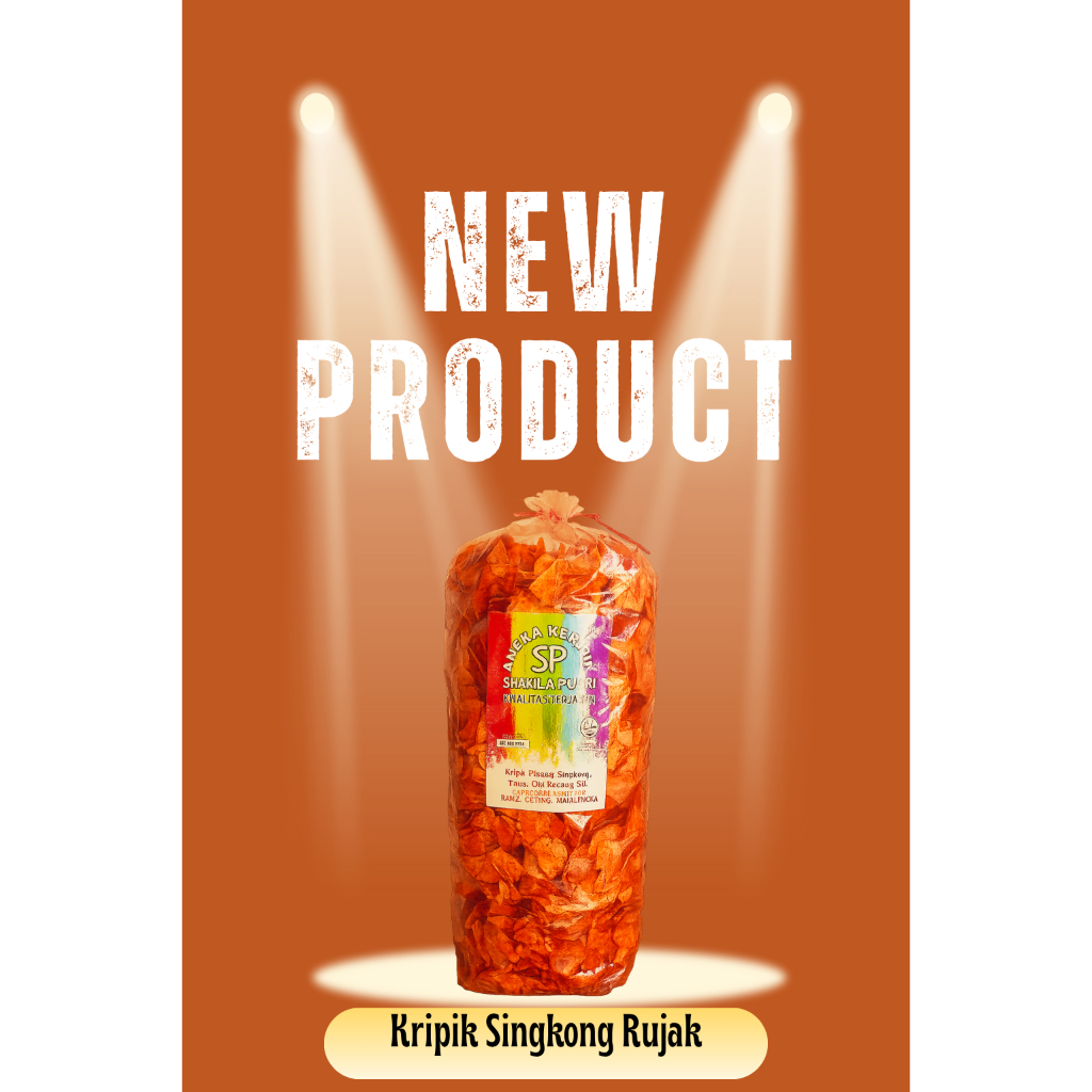

[SALE] Keripik Singkong Rujak SP 500 Gram/1 KG Camilan Murah