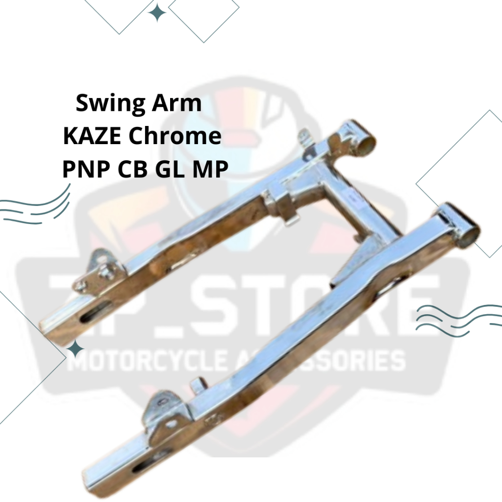 SWING ARM Lengan Ayun Fork KAZE CHROME PNP CB GL MEGAPRO GL 100 CHROM BAHAN BESI TEBAL