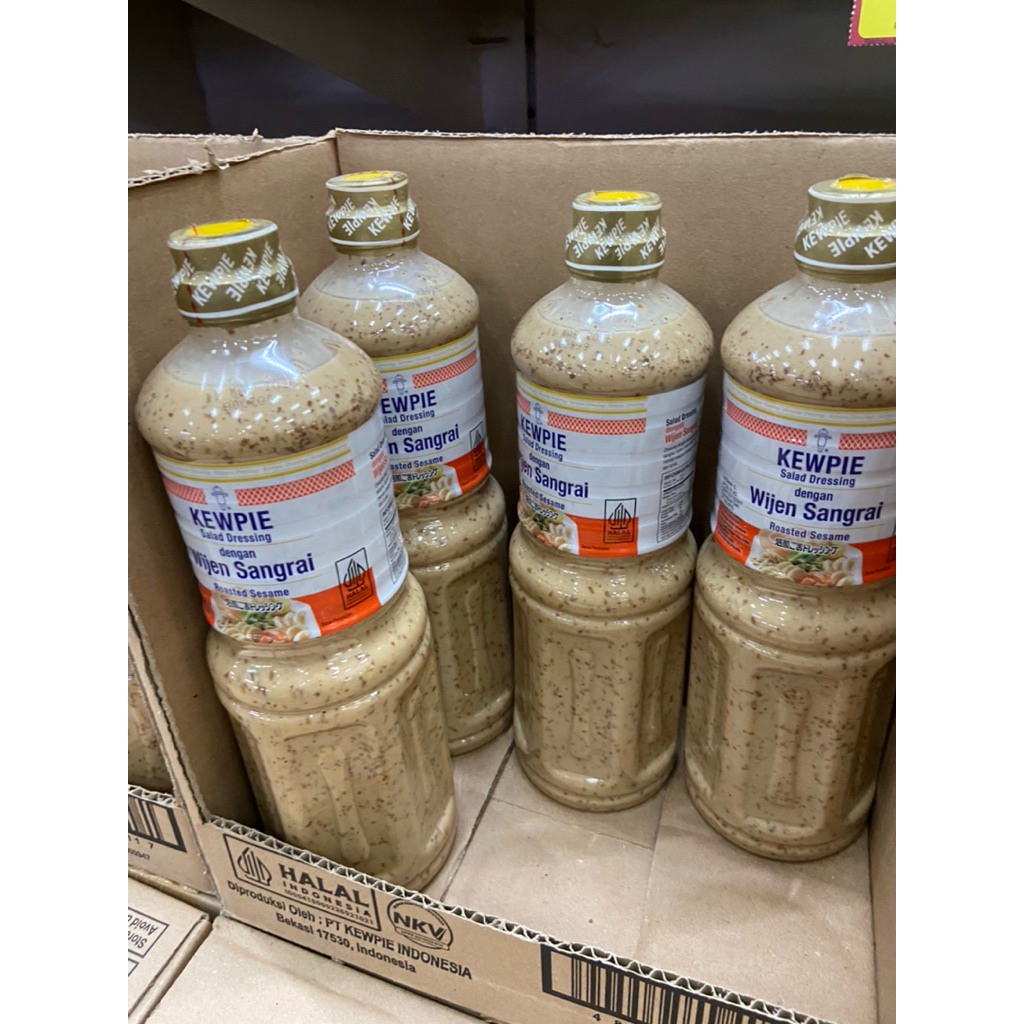 

Kewpie saos tiram wijen sangrai btl 1L 1 dus isi 6btl