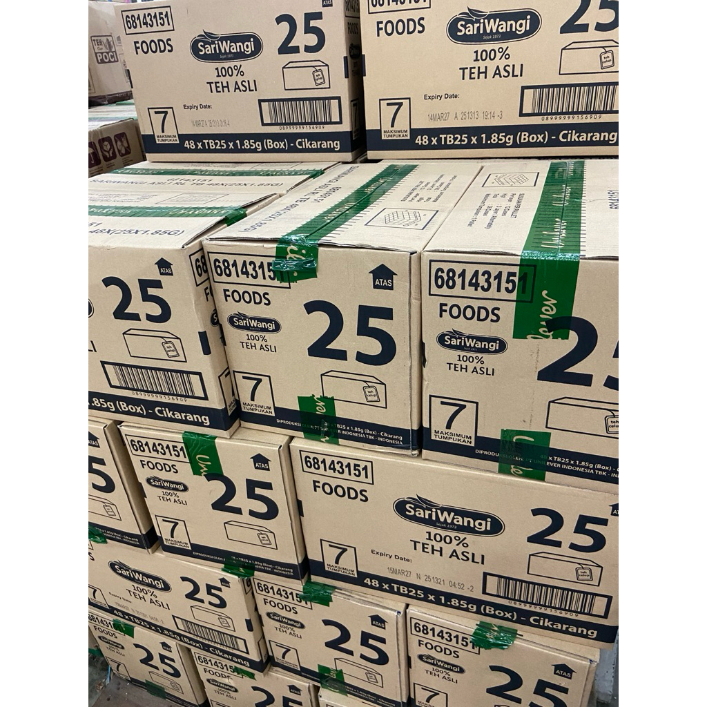 

Sariwangi teh celup asli box 25x1.85g 1 dus isi 48pcs