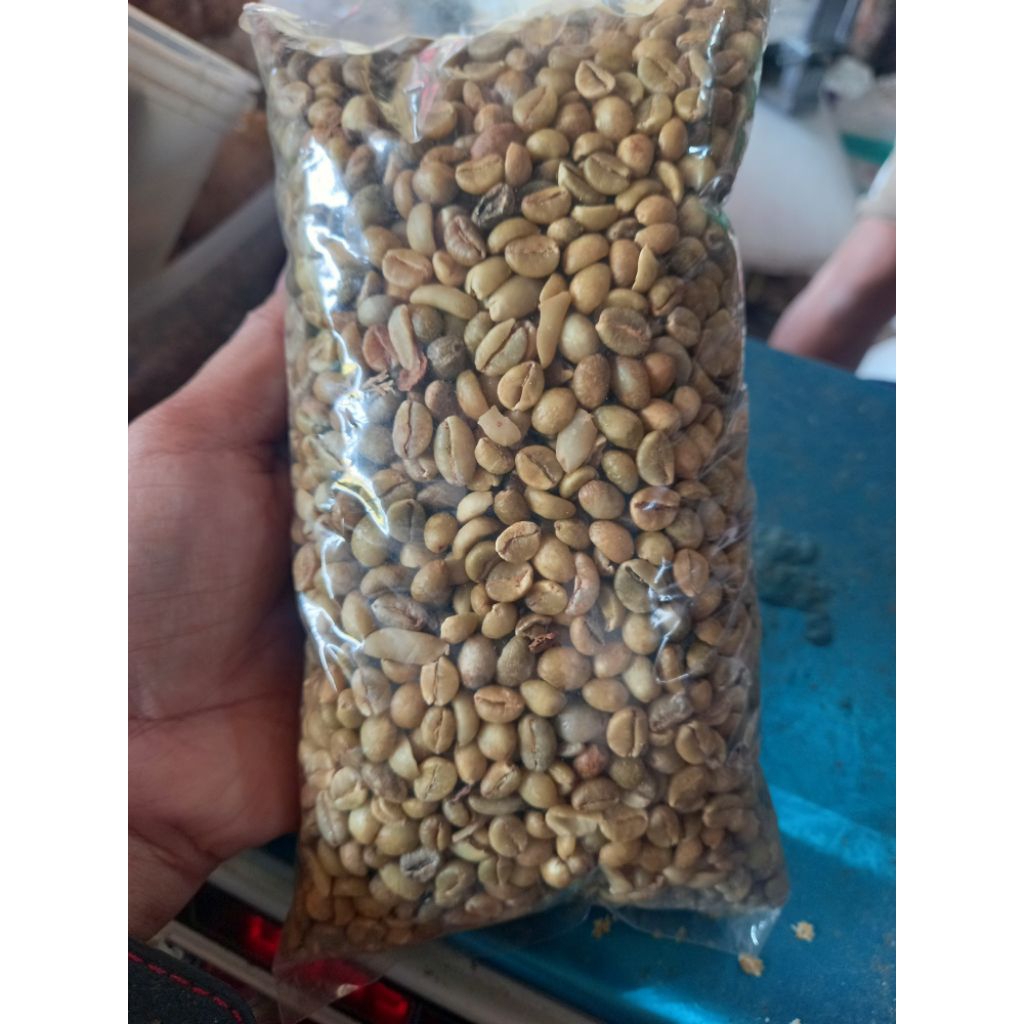 Biji kopi mentah excelsa