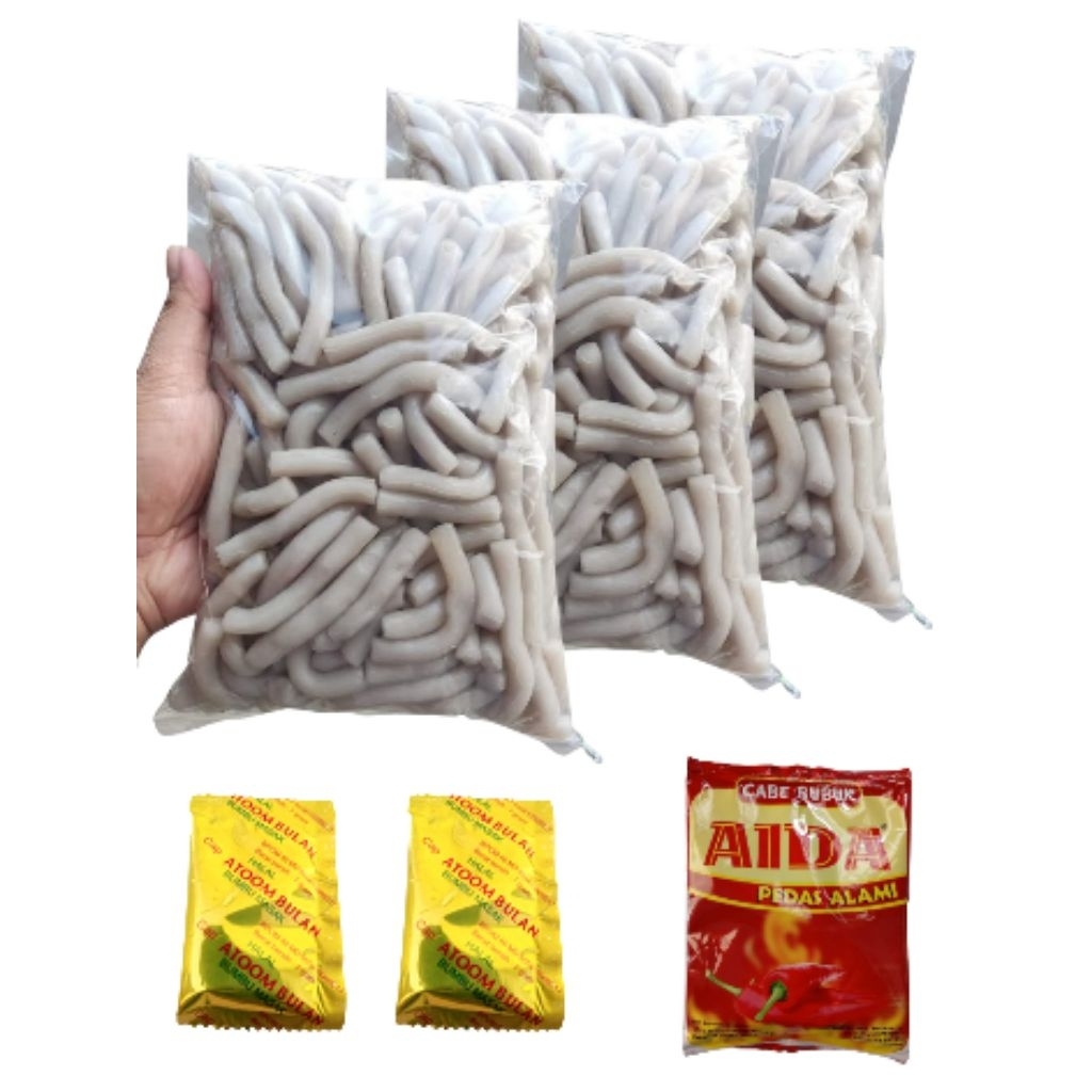 

otak-otak berat 1kg bumbu atoom 2 pcs dan aida bubuk cabe