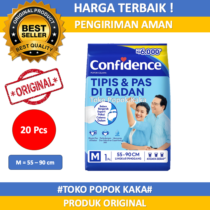 Isi 20 Confidence Popok Celana Dewasa / Popok Dewasa Celana  M/L/XL