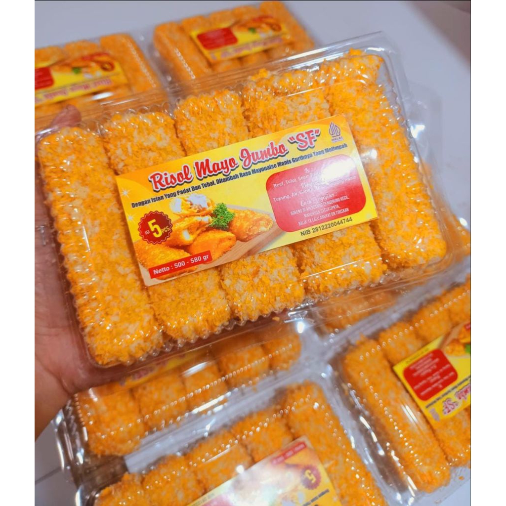 

~Q.S~ Risol Mayo Jumbo Premium Frozen Isi 5biji Murah