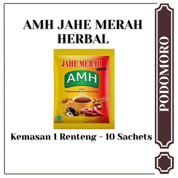 

AMH Jahe Merah Herbal 10 Sachet Imun Booster