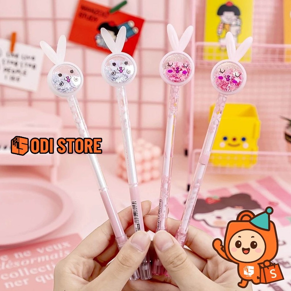 

Pena Karakter Payet Gliter Bunny Lucu Black Ink Gel Pulpen Murah Gel Bolpen Gel Pastel Alat Tulis Sekolah Kantor Murah