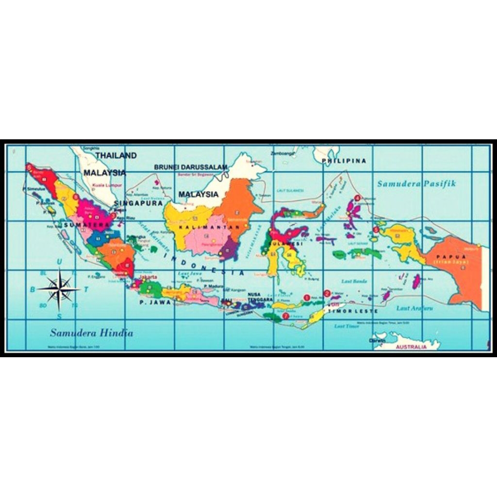 

[PROMO] PETA INDONESIA LETAK ASTRONOMIS & GEOGRAFIS UKURAN 50X100CM
