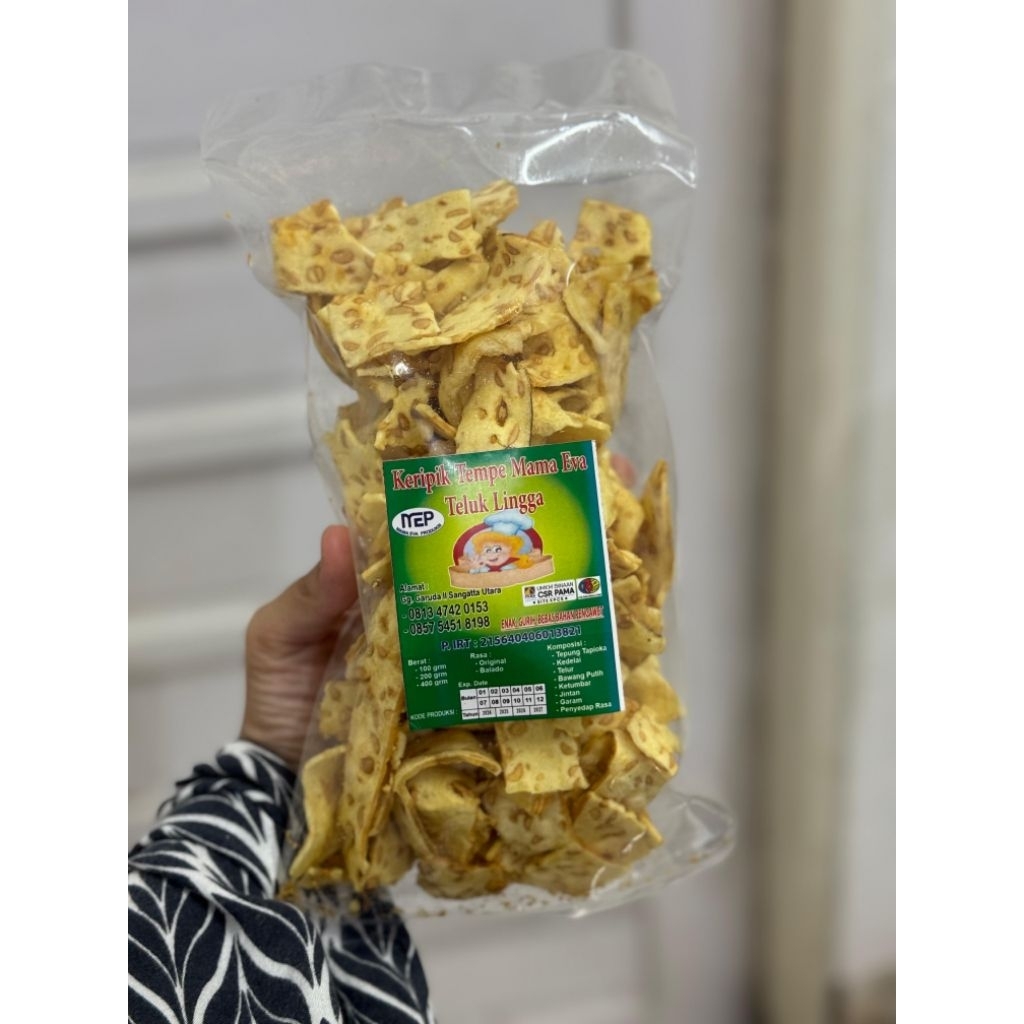

Keripik Tempe Sagu Gurih 200g keripik Tempe Mama Eva