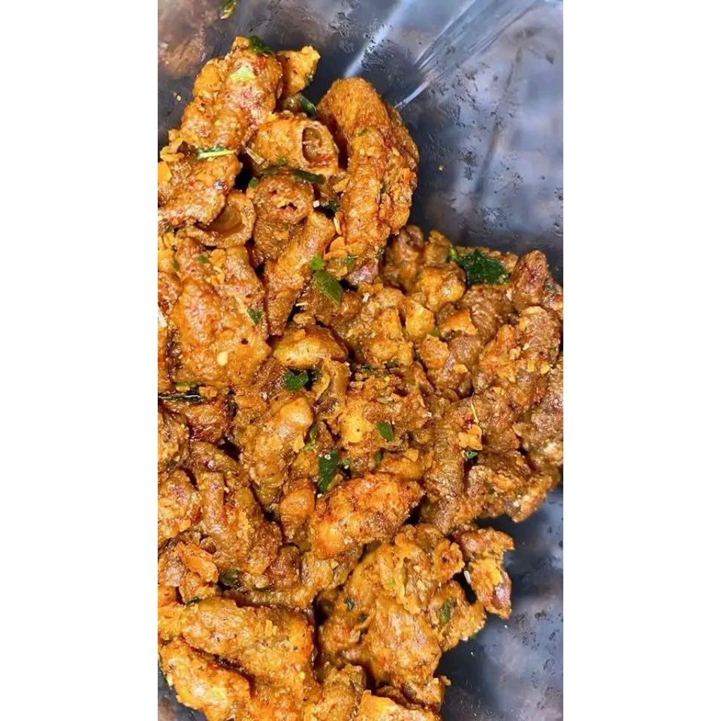 

seblak usus pedas gurih+daun jeruk