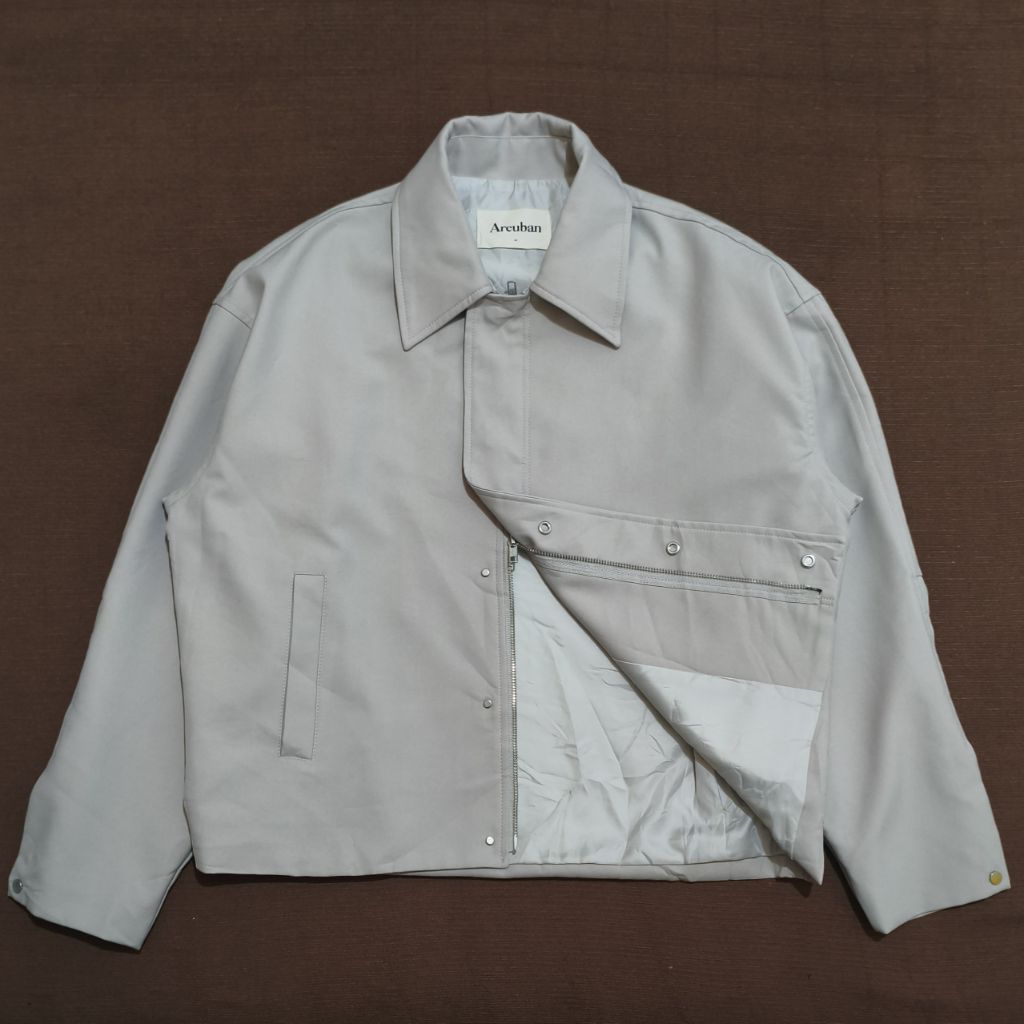 Areuban Double Zipper Blouson Jacket