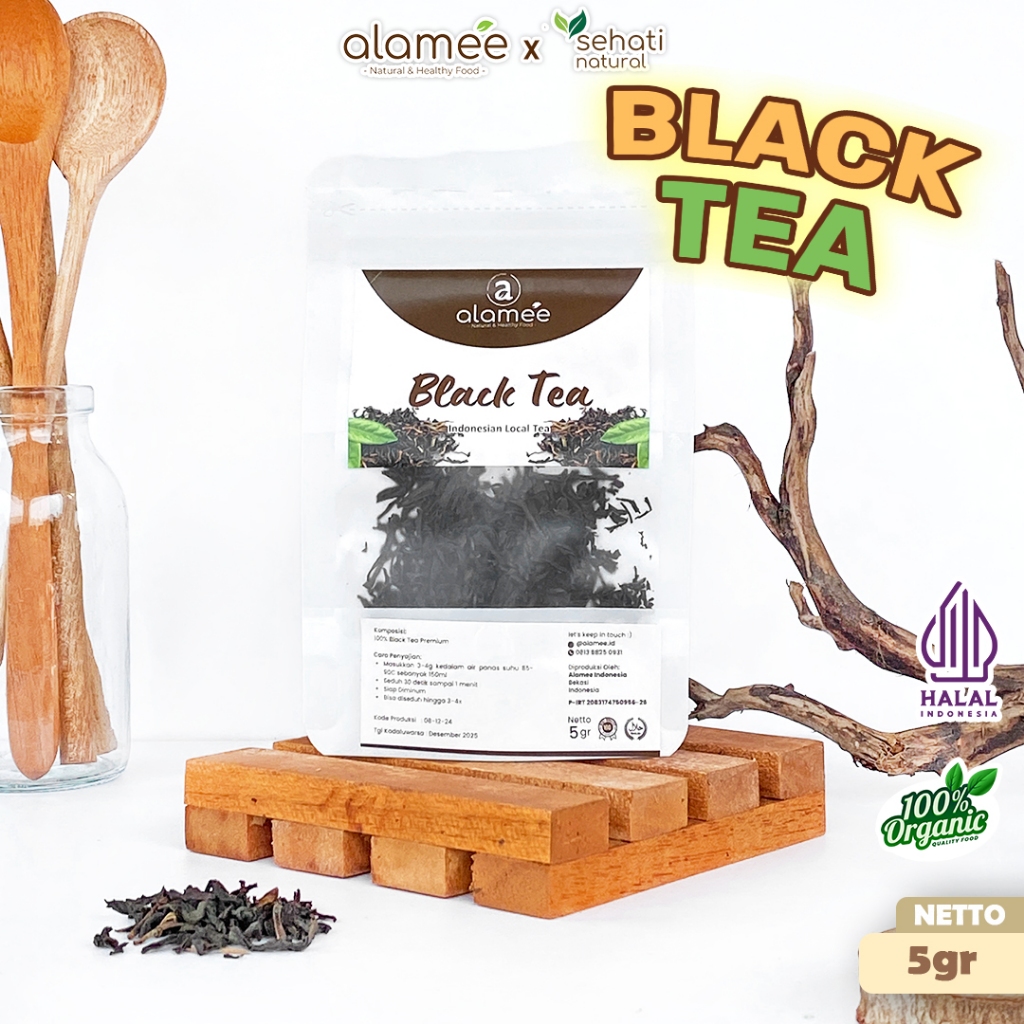 

ALAMEE Black Tea Teh Hitam Organic Kering Organik Blacktea Minuman Herbal Siap Seduh Minum 5gr