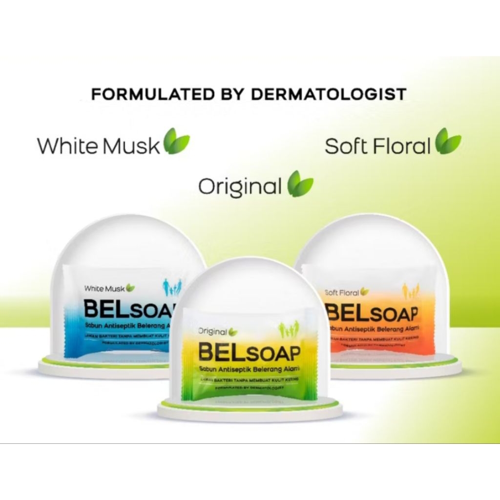 Belsoap Original - Belsoap White Musk - Belsoap Soft Floral 65gr