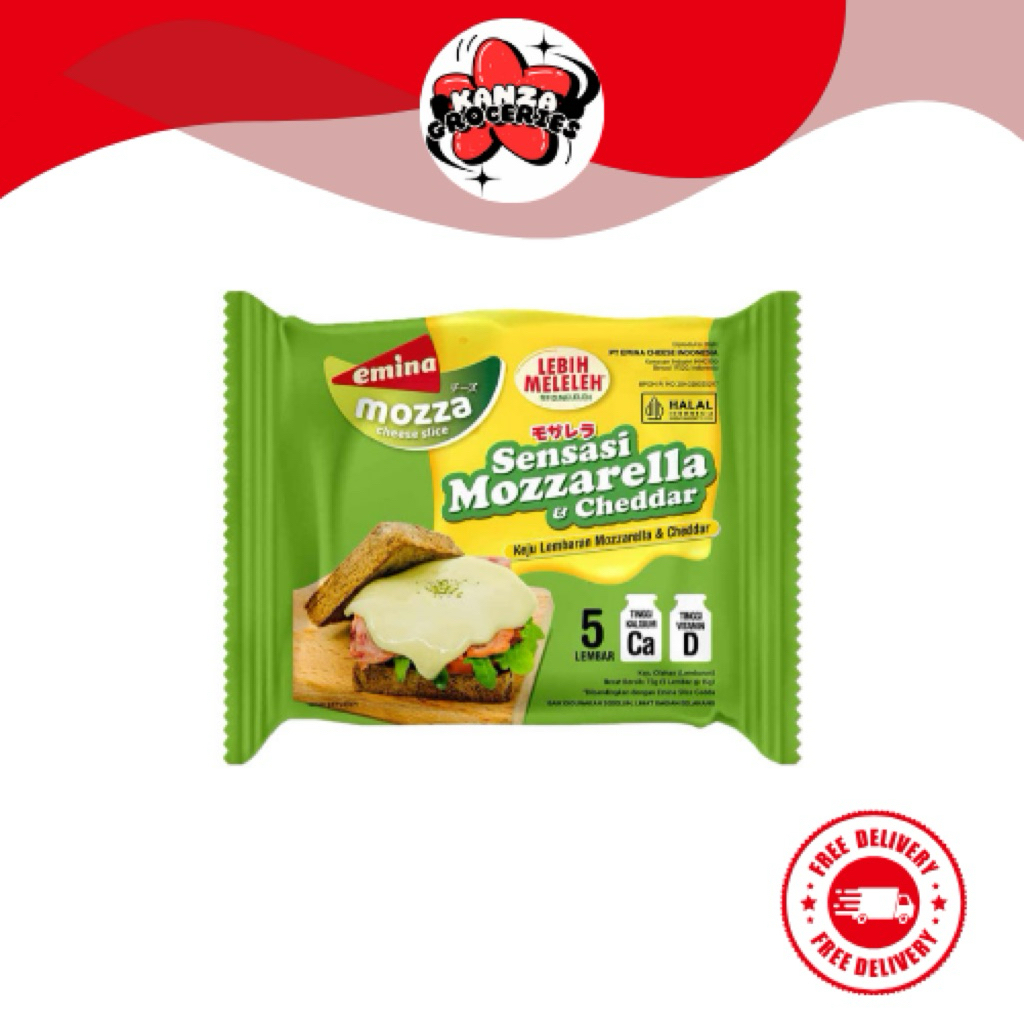 

Emina Moza Cheese Slice 75gr Isi 5 | Kanza Groceries