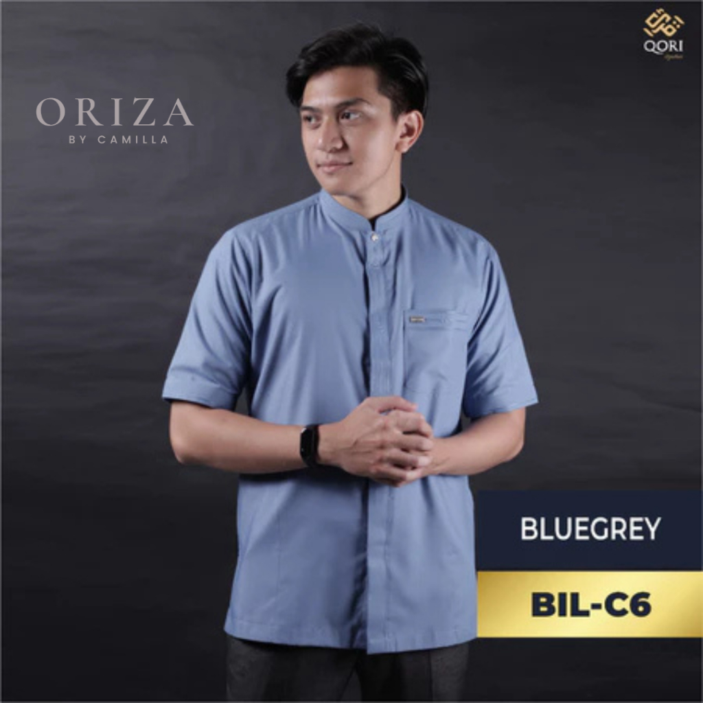 Qori Apparel/Baju Koko Pria Pendek Bilal Bin Rabah/BIL-1/ORI