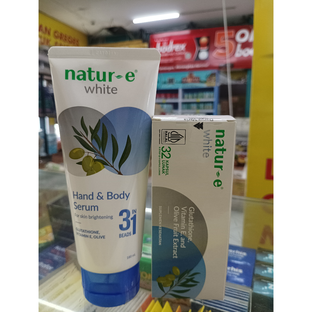 Natur-E White + Hand & Body Serum 180ml - Skincare & Suplemen