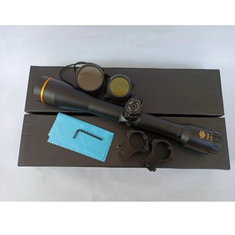 TELECSOPE HAKKO 4x40 TUBE 30 RING GOLD ORIGINAL