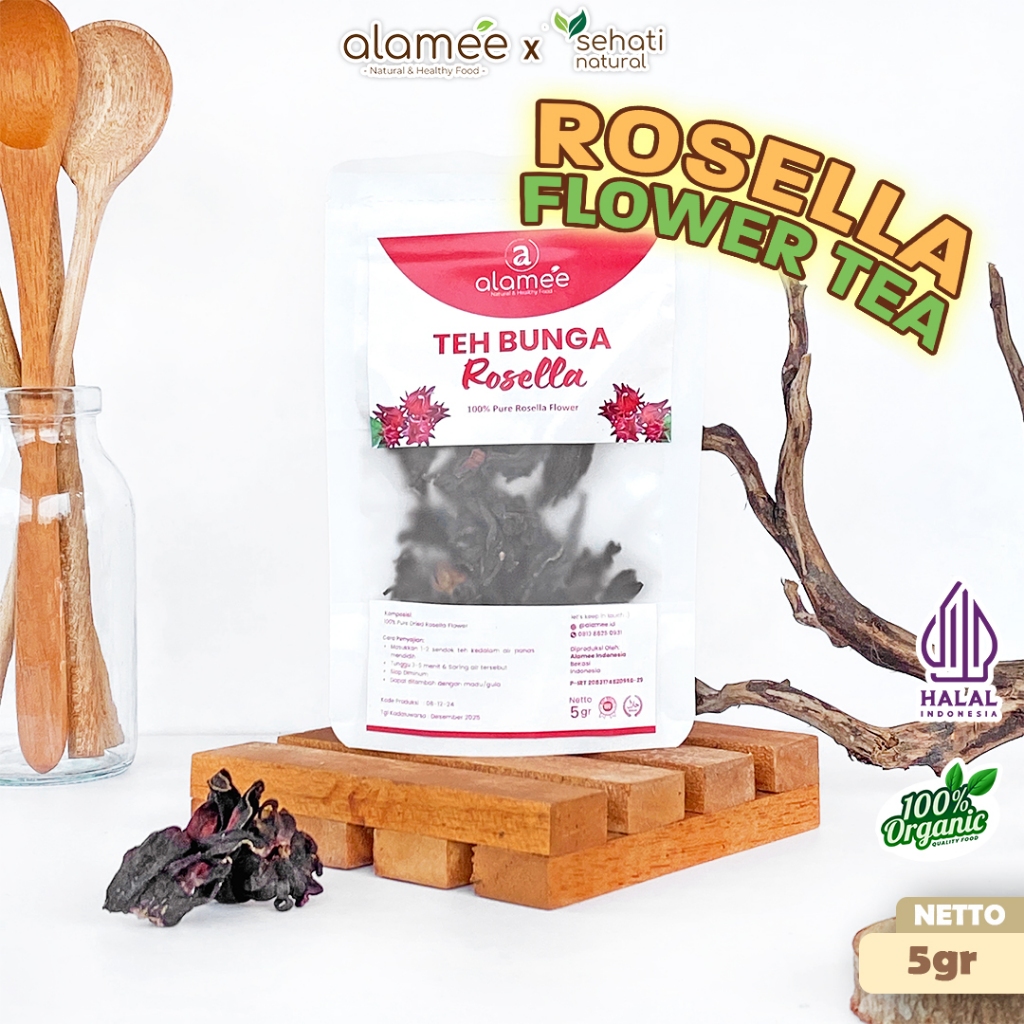

Teh Bunga Rosella Tea Siap Saji Seduh Sehat Organic Organik Herbal Alami Teh Seduh Siap Minum 5gr