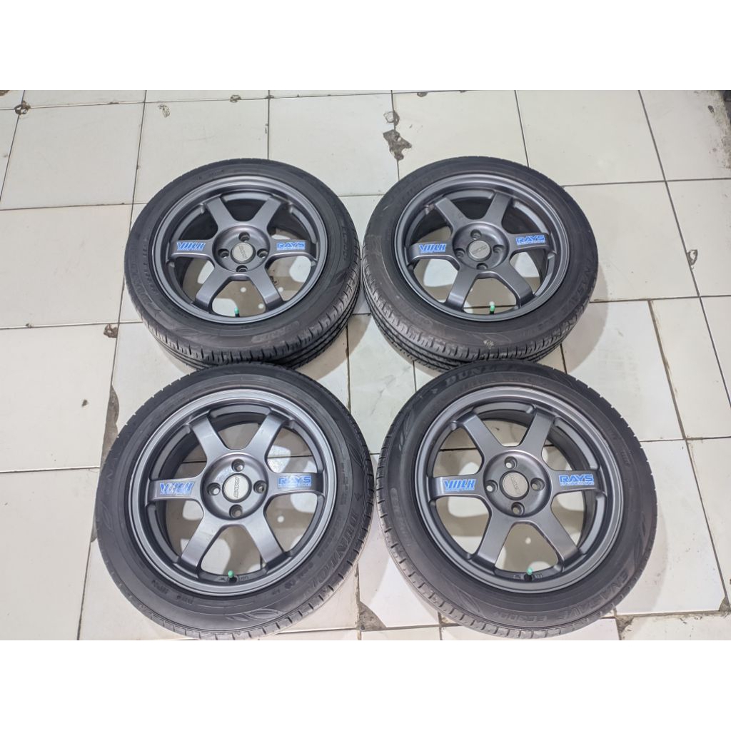 Velg Mobil Seken Volk Rays Te37 Ring 16 Baut 4x100 Et 42 Ban 185 55 R16