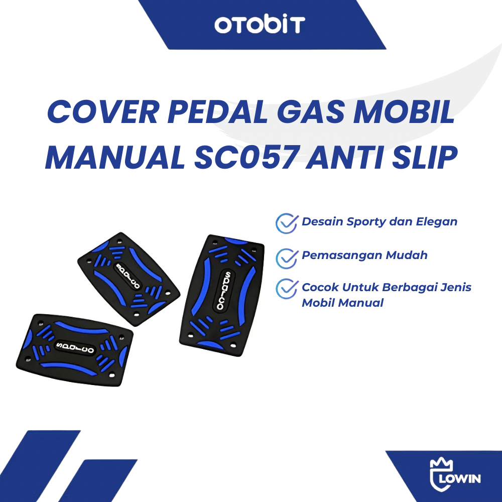 Cover Pedal Mobil Manual Sparco SC057 / Gas Rem Kopling Anti Slip Aksesoris Mobil Sporty SC057