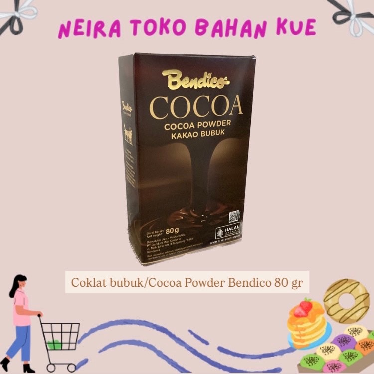 

COKLAT BUBUK/COCOA POWDER BENDICO 80 GR