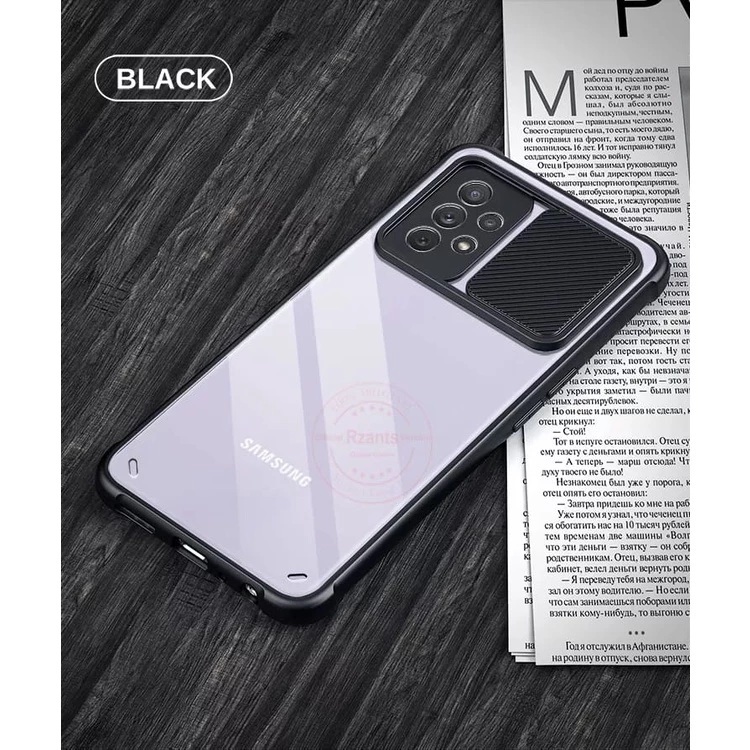 Case Samsung A32 A22 M32 M22 4G 5G Shockproof Slide Camera Protection Transparant