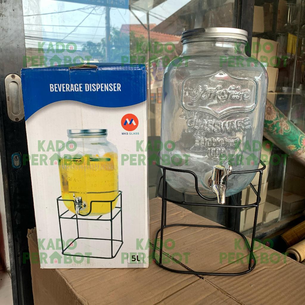 

(KHUSUS INSTANT/SAMEDAY)Dispenser Kaca Pesta - Glass Dispenser 5 Liter - Dispenser Kaca Bening - Dispenser Air Kaca