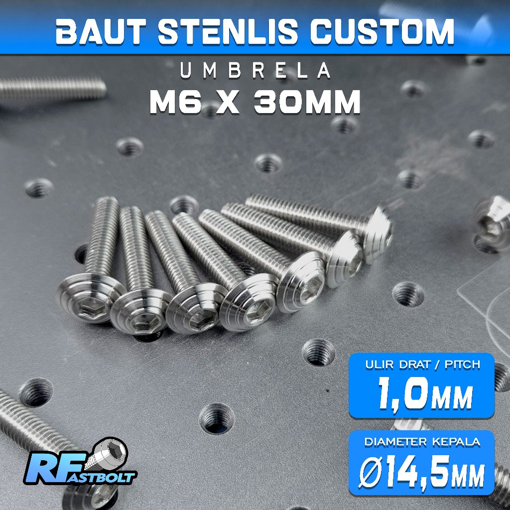 BAUT UMBRELLA HEAD / KEPALA PAYUNG M6 X 30 MM