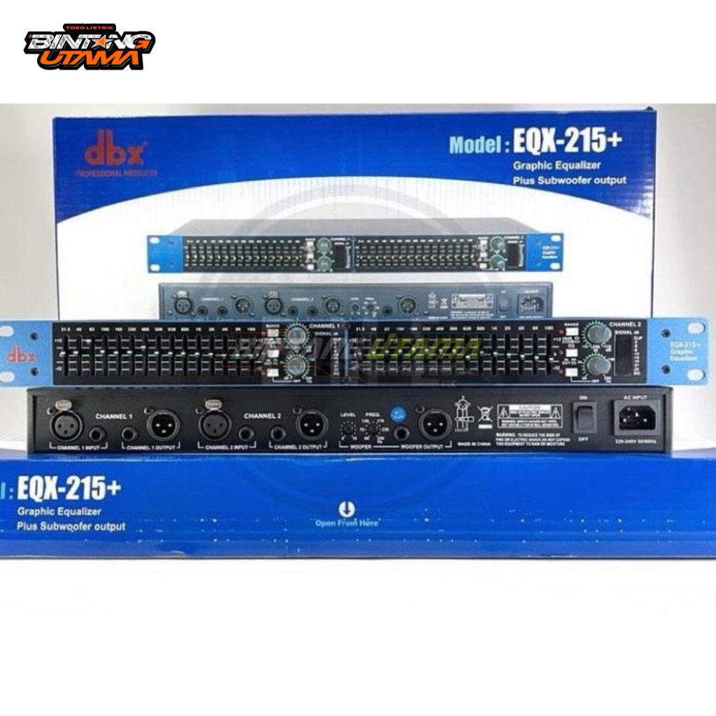 equalizer dbx eqx-215+ plus sub biru