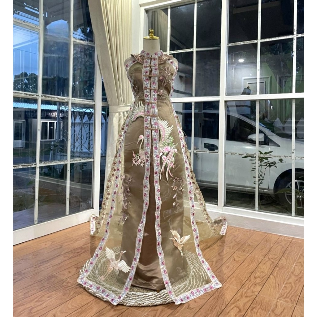 Cheongsam dress / gaun sangjit / qipao / baju pesta chinese