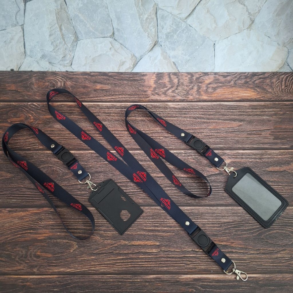 

JUAL TALI ID CARD LANYARD WINGS + HOLDER (bisa satuan) | STOK READY