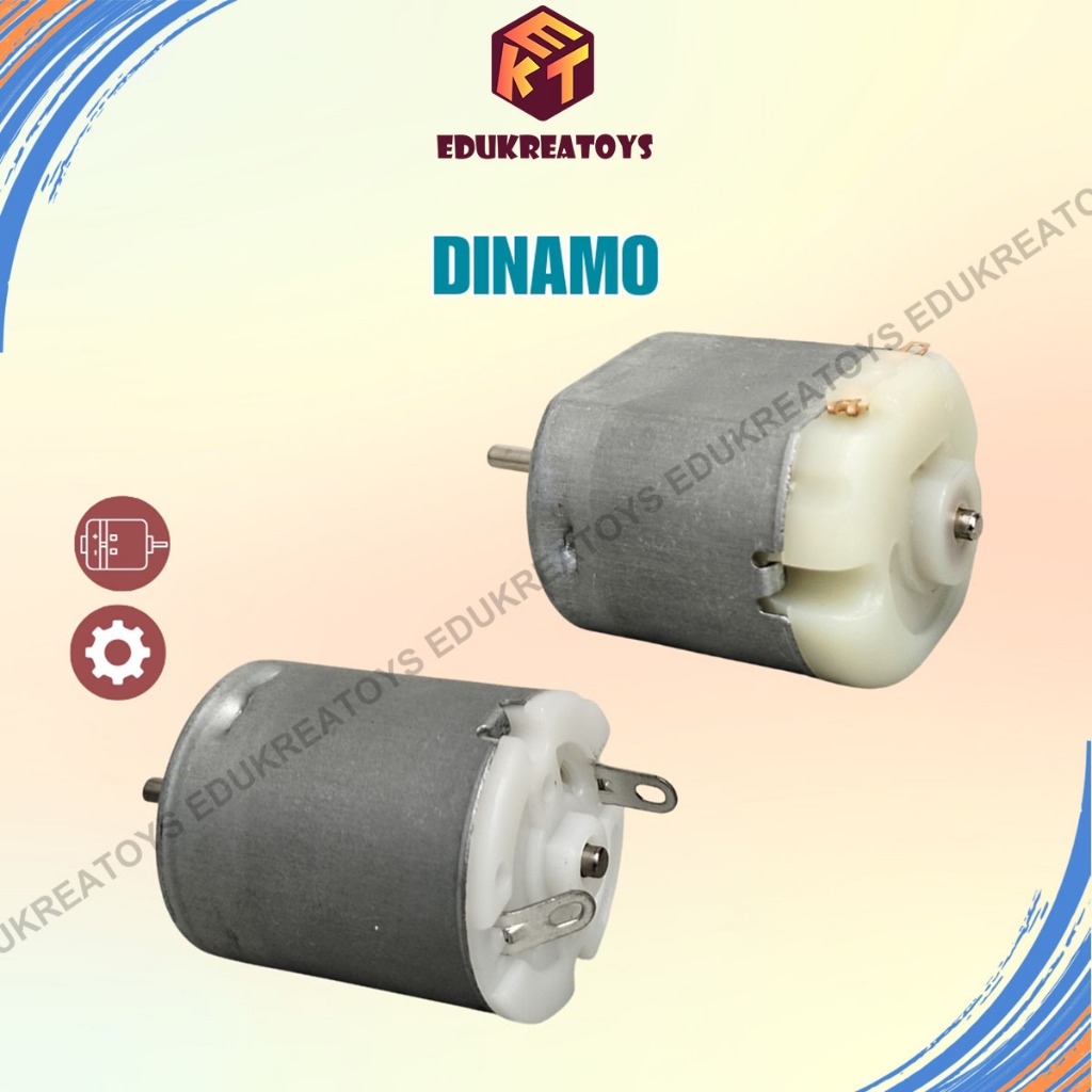 Dc Motor dinamo DC 3.7V-7.4V Kotak dan bulat RS 380