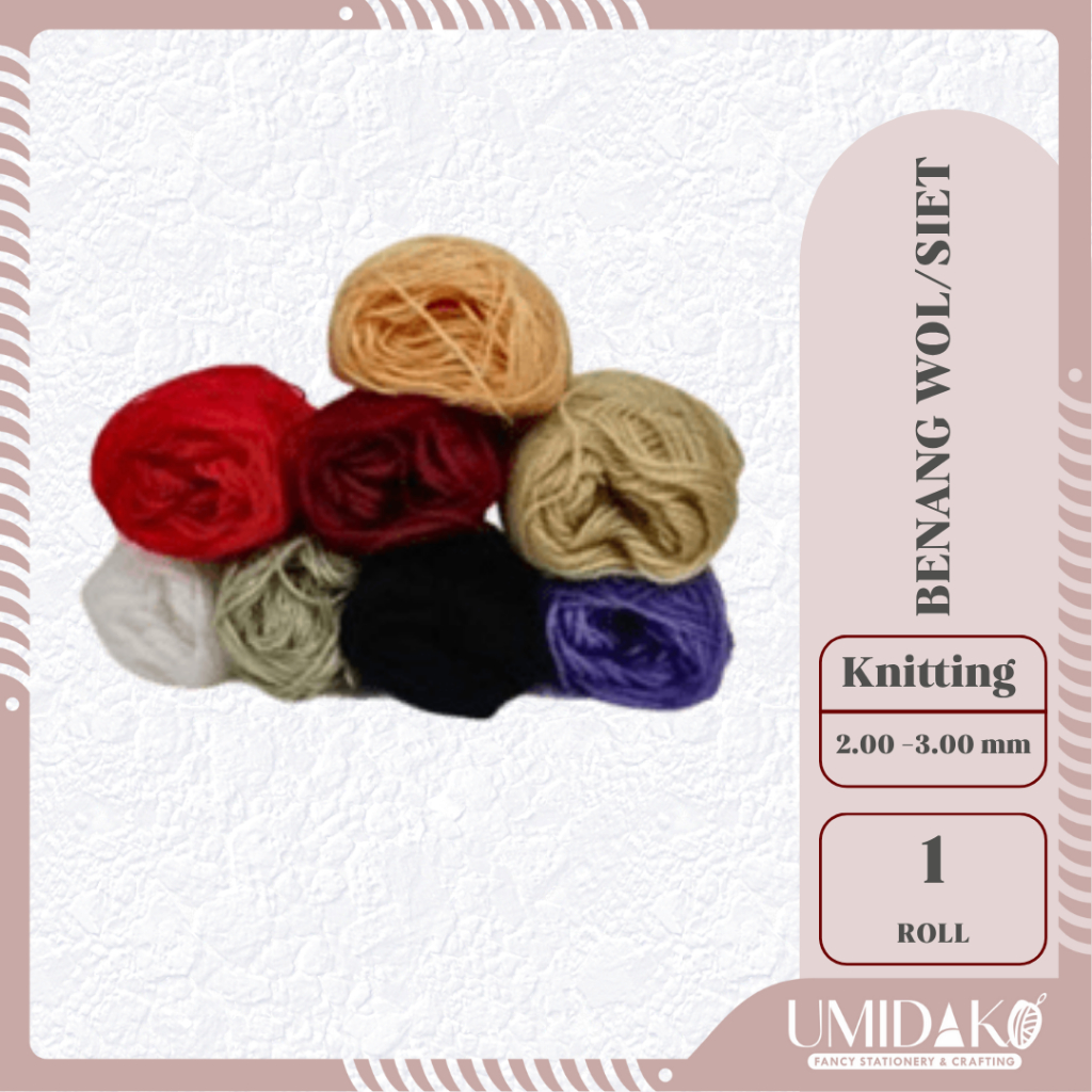 [UMIDAKO] BENANG SIET BENANG WOOL