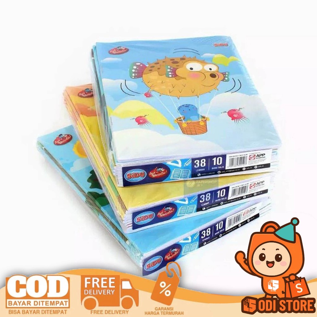 

[MURAH] Buku Tulis SIDU Sinar Dunia 38 Lembar Dijual Per Pak