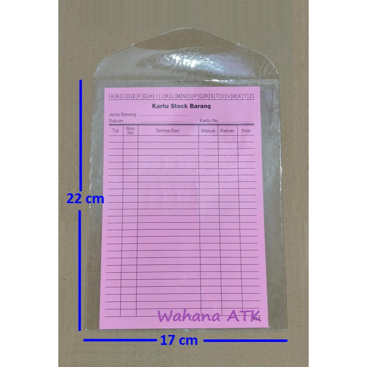 

plastik kartu stok iuran pln spp 17 x 22 - 10 lembar