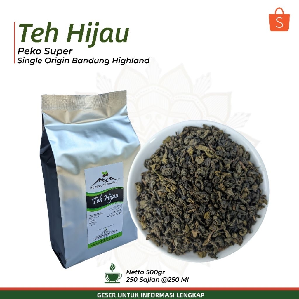 

Teh Hijau Green Tea Pekoe Super Daun Teh Hijau Asli Pucuk Pekoe - Teh Hijau Kiloan