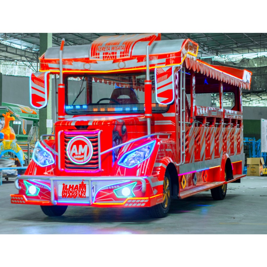 Odong-odong kereta mini wisata mesin panther siap pakai