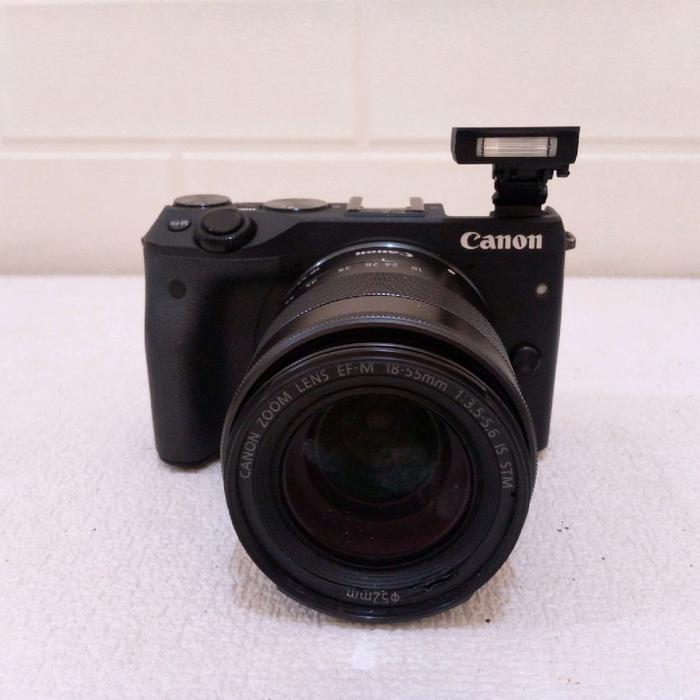 kamera Canon eos M3 lensa 18-55 mm camera Mirrorless second