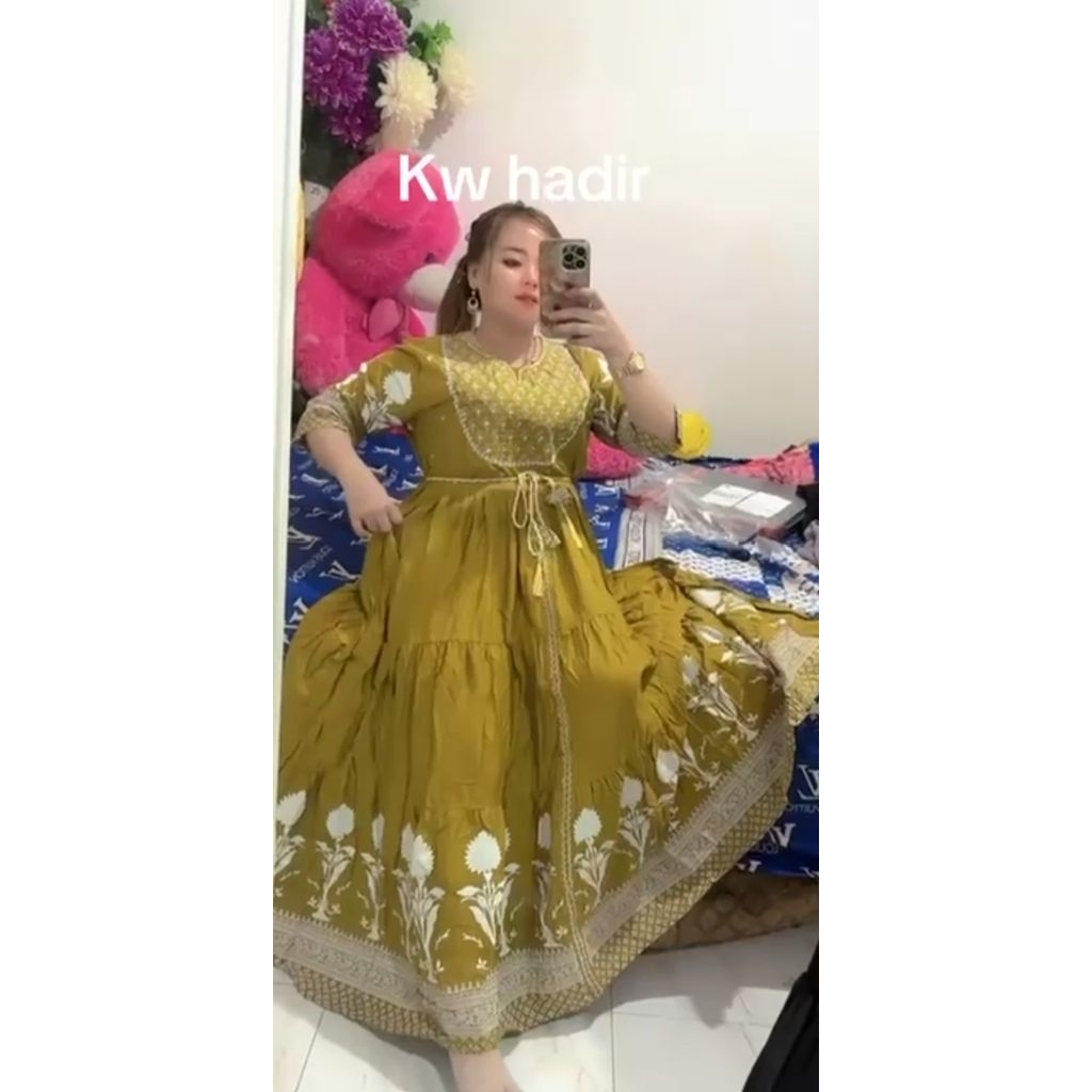 Dress hindi KW Lemon mewah